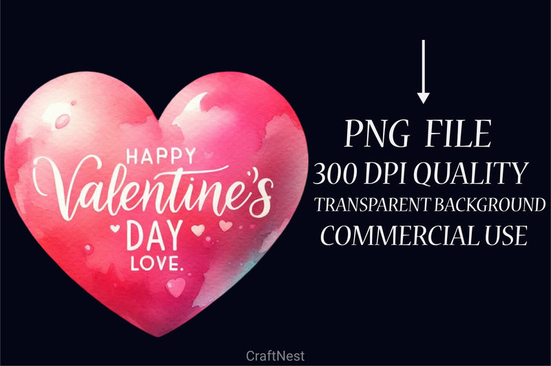 Valentine's Day Heart Clipart Bundle - CraftNest - Digital Crafting and Art
