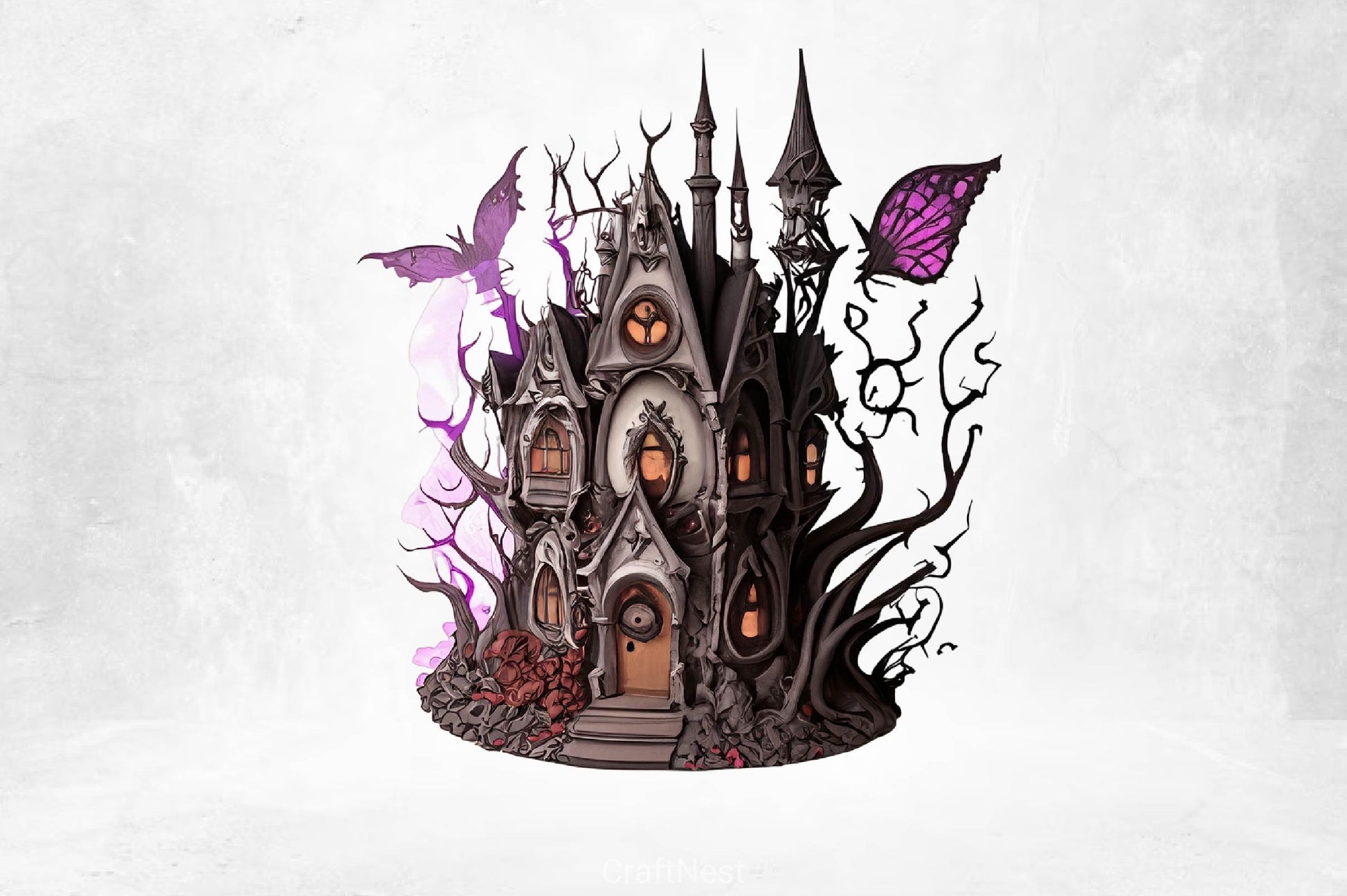 Gothic Fairy House Clipart Bundle - CraftNest - Digital Crafting and Art