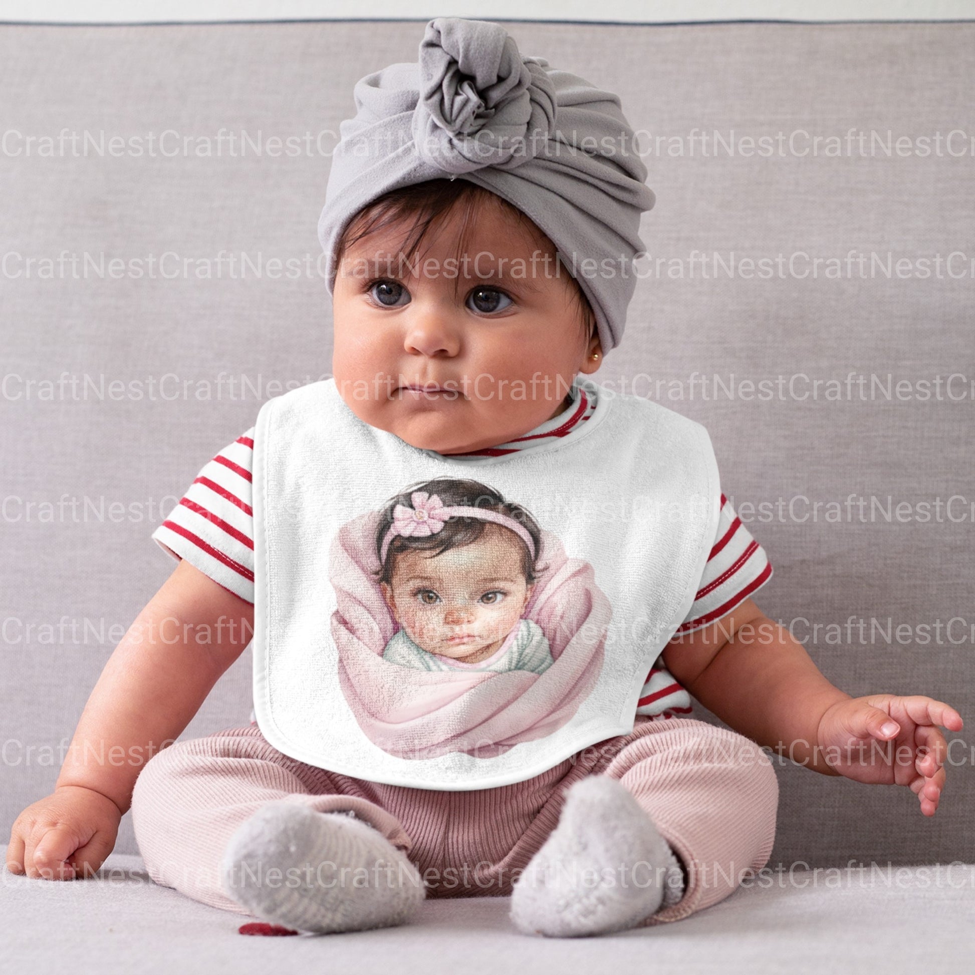 Baby Girls Clipart Bundle - CraftNest - Digital Crafting and Art