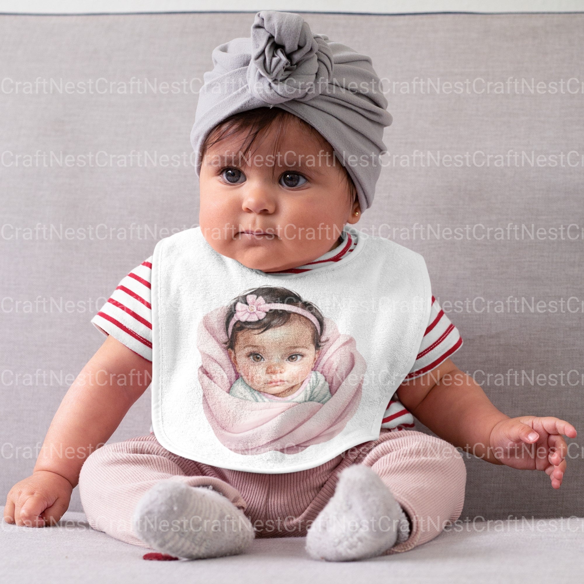 Baby Girls Clipart Bundle - CraftNest - Digital Crafting and Art