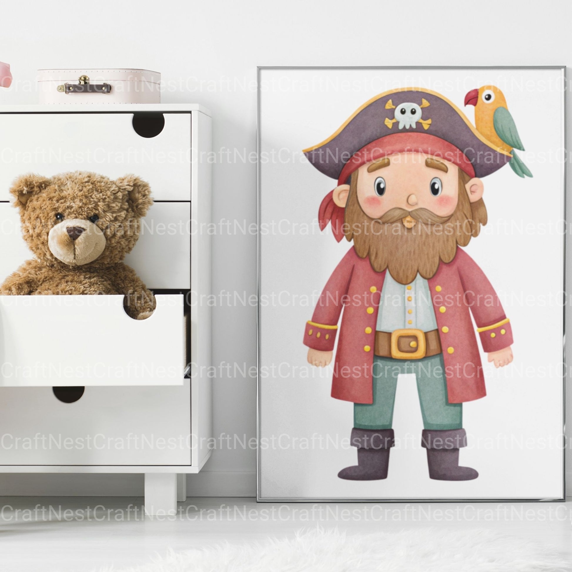 Pirates Little Boys Clipart Bundle - CraftNest - Digital Crafting and Art