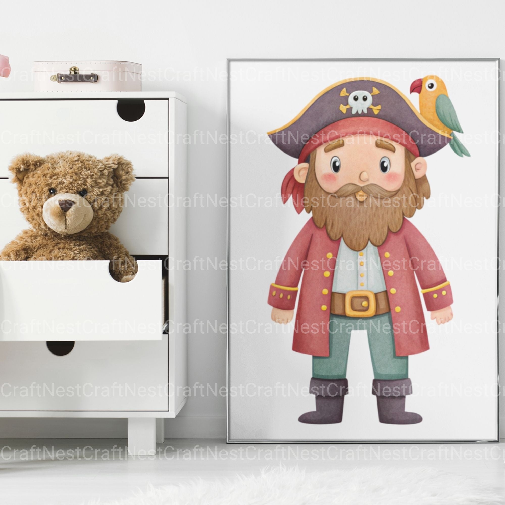 Pirates Little Boys Clipart Bundle - CraftNest - Digital Crafting and Art