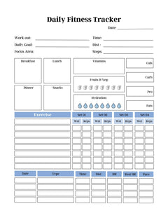 Fitness Planner KDP Planner - CraftNest - Digital Crafting and Art