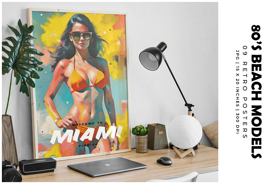 80s Beach Posters - Women