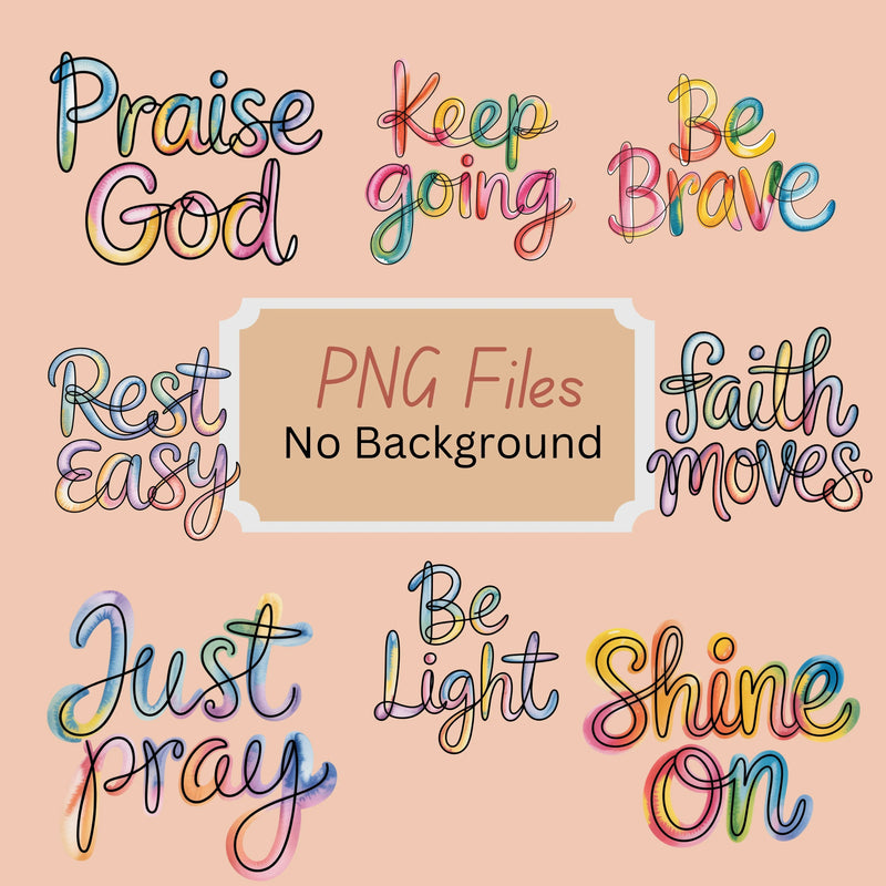 Minimalist Inspirational Messages Clipart Bundle - CraftNest - Digital Crafting and Art