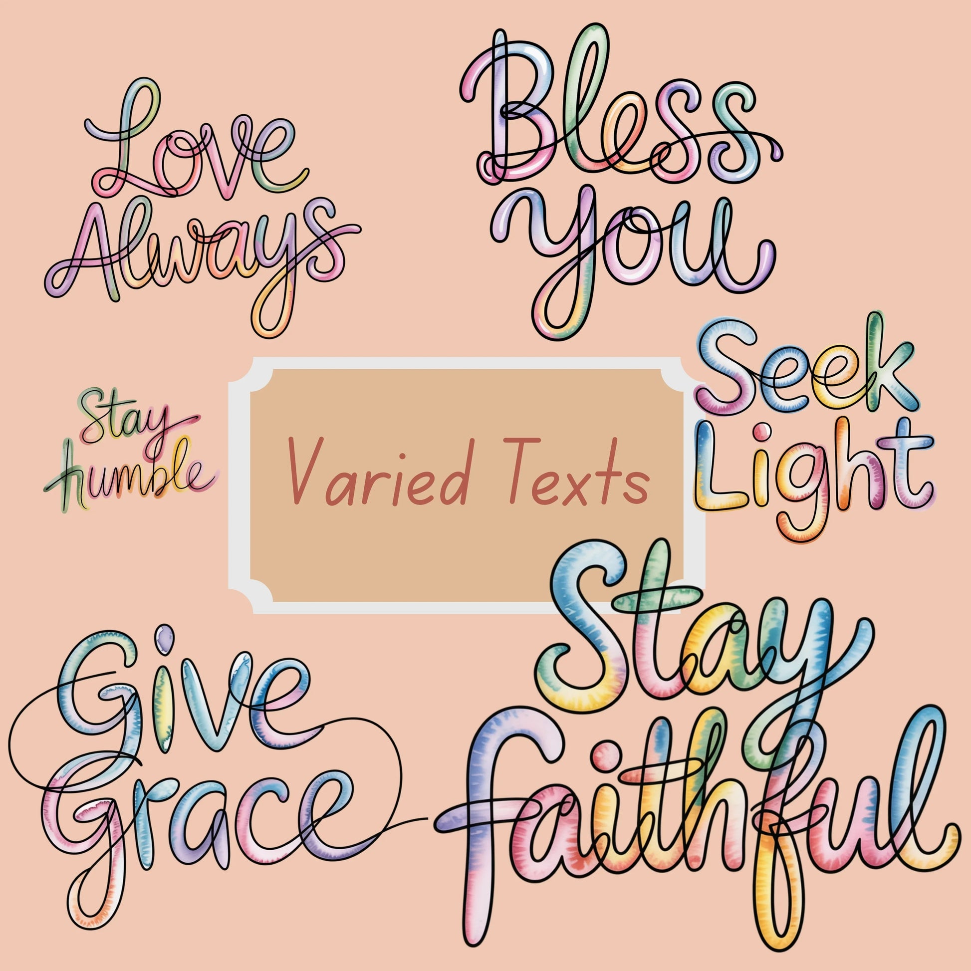 Minimalist Inspirational Messages Clipart Bundle - CraftNest - Digital Crafting and Art