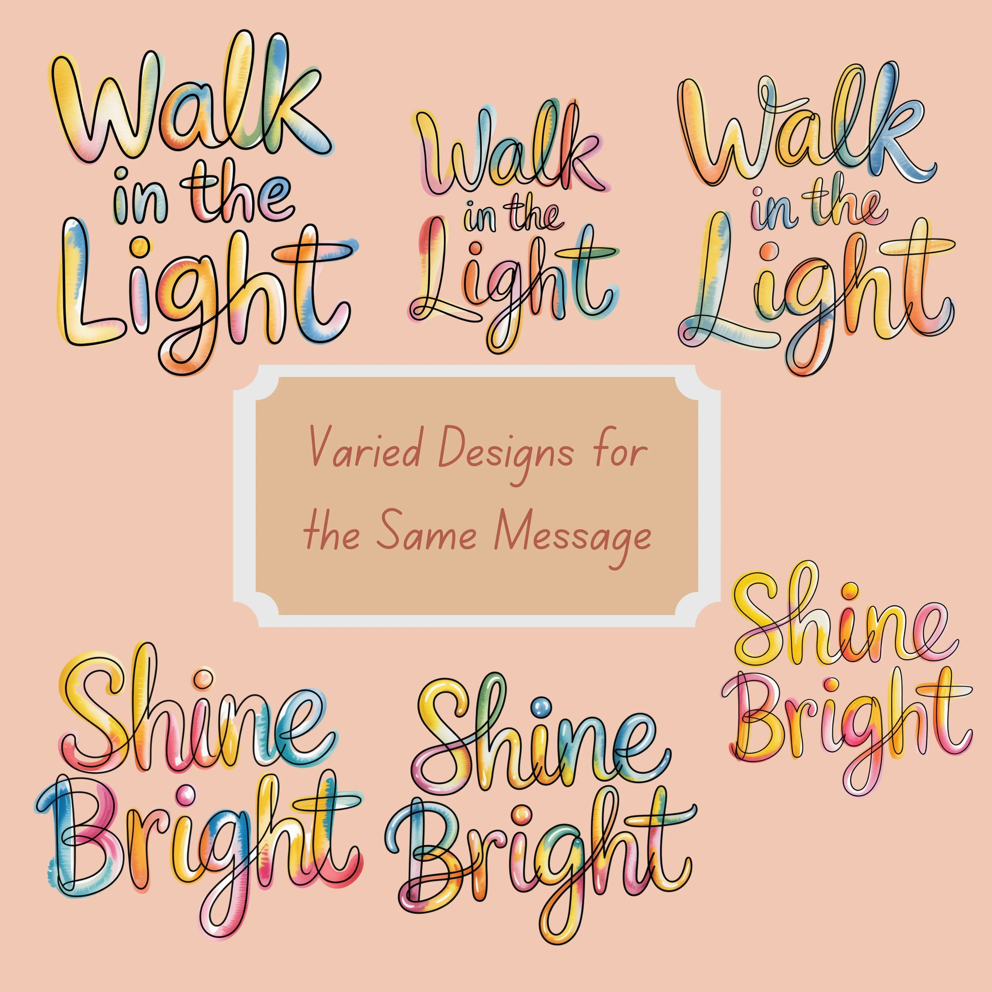 Minimalist Inspirational Messages Clipart Bundle - CraftNest - Digital Crafting and Art