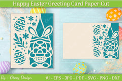 Easter Greeting Card SVG Bundle 17 - CraftNest - Digital Crafting and Art