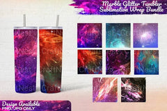 Marble Glitter Tumbler Wrap - CraftNest - Digital Crafting and Art
