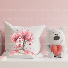 Valentine Houses Clipart Bundle - CraftNest - Digital Crafting and Art