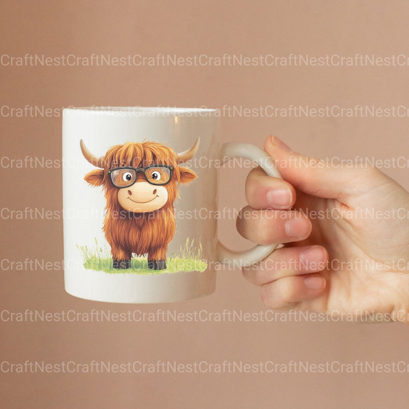 Highland Cows Clipart Bundle 2 - CraftNest - Digital Crafting and Art