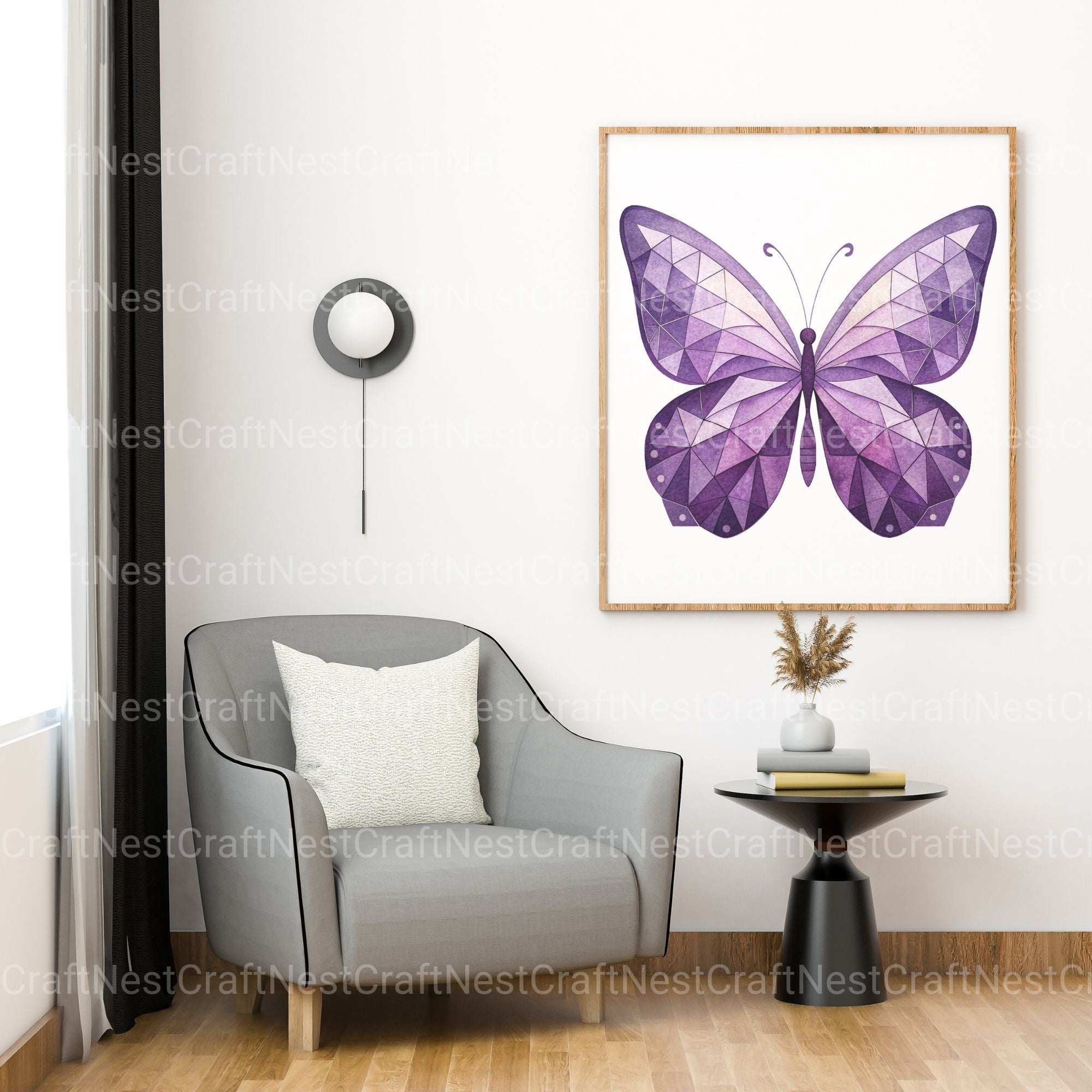 Purple Butterflies 1 Clipart Bundle - CraftNest - Digital Crafting and Art