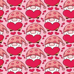 Valentines Day Gnome Seamless Digital Paper - CraftNest - Digital Crafting and Art