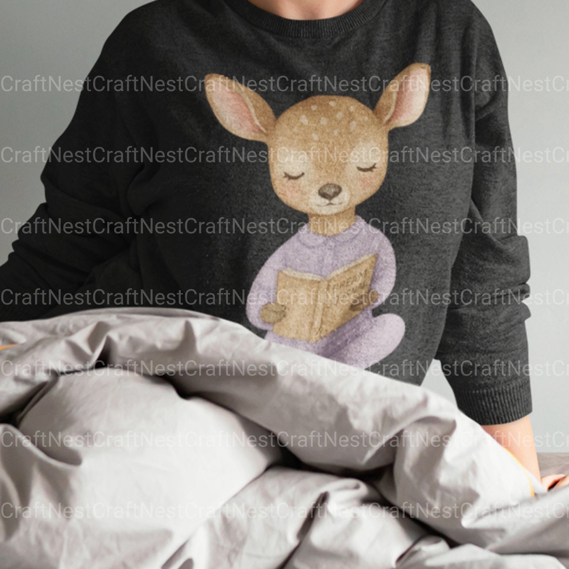 Woodland Animal Pjs 2 Clipart Bundle - CraftNest - Digital Crafting and Art