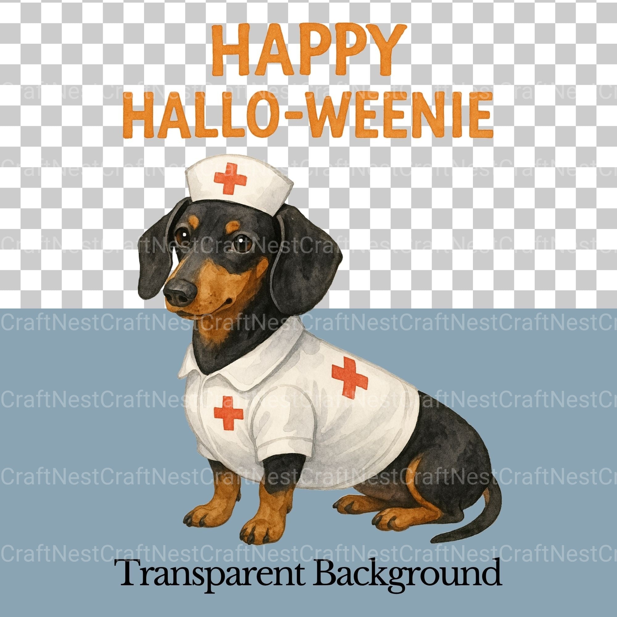 Dachshund Nurse Halloween Clipart Bundle - CraftNest - Digital Crafting and Art