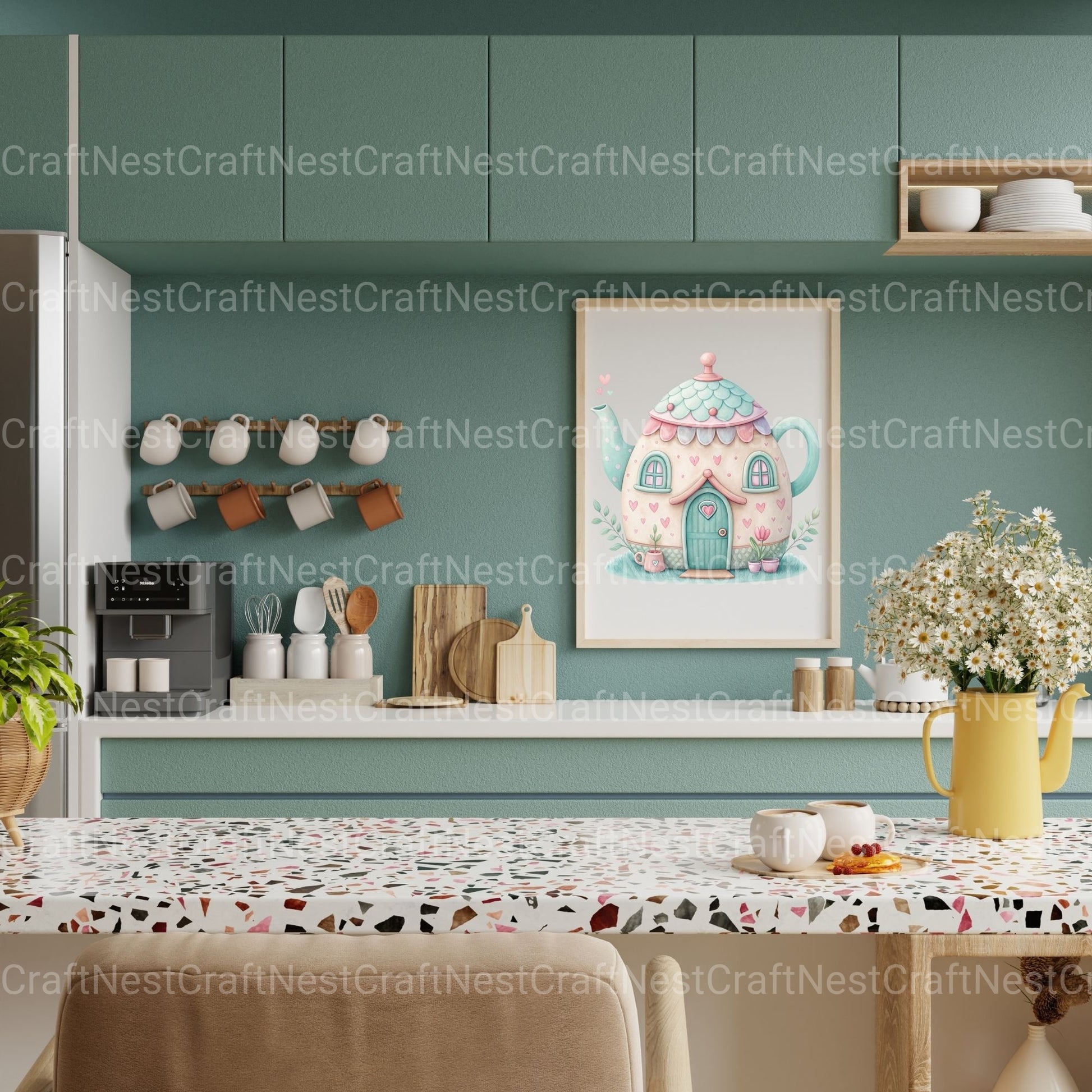 Teapot Houses Clipart Bundle - CraftNest - Digital Crafting and Art