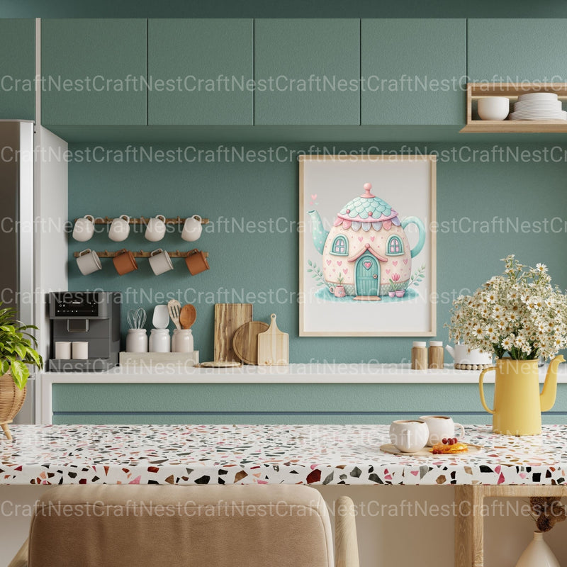 Teapot Houses Clipart Bundle - CraftNest - Digital Crafting and Art