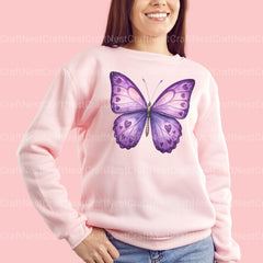 Purple Butterflies 2 Clipart Bundle - CraftNest - Digital Crafting and Art