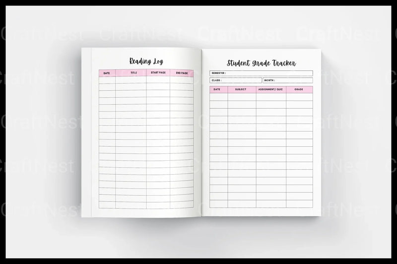 Student Progress Organizer for Effective Tracking - CraftNest - Digital Crafting and Art