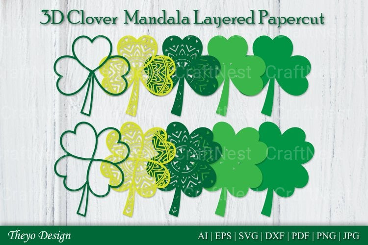Clover Mandala SVG Bundle