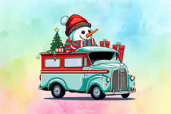 Christmas Driving Gnome Clipart Bundle - CraftNest - Digital Crafting and Art