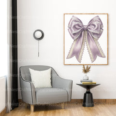 Purple Coquette Bows Clipart Bundle - CraftNest - Digital Crafting and Art