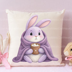 Purple Bunnies Clipart Bundle - CraftNest - Digital Crafting and Art