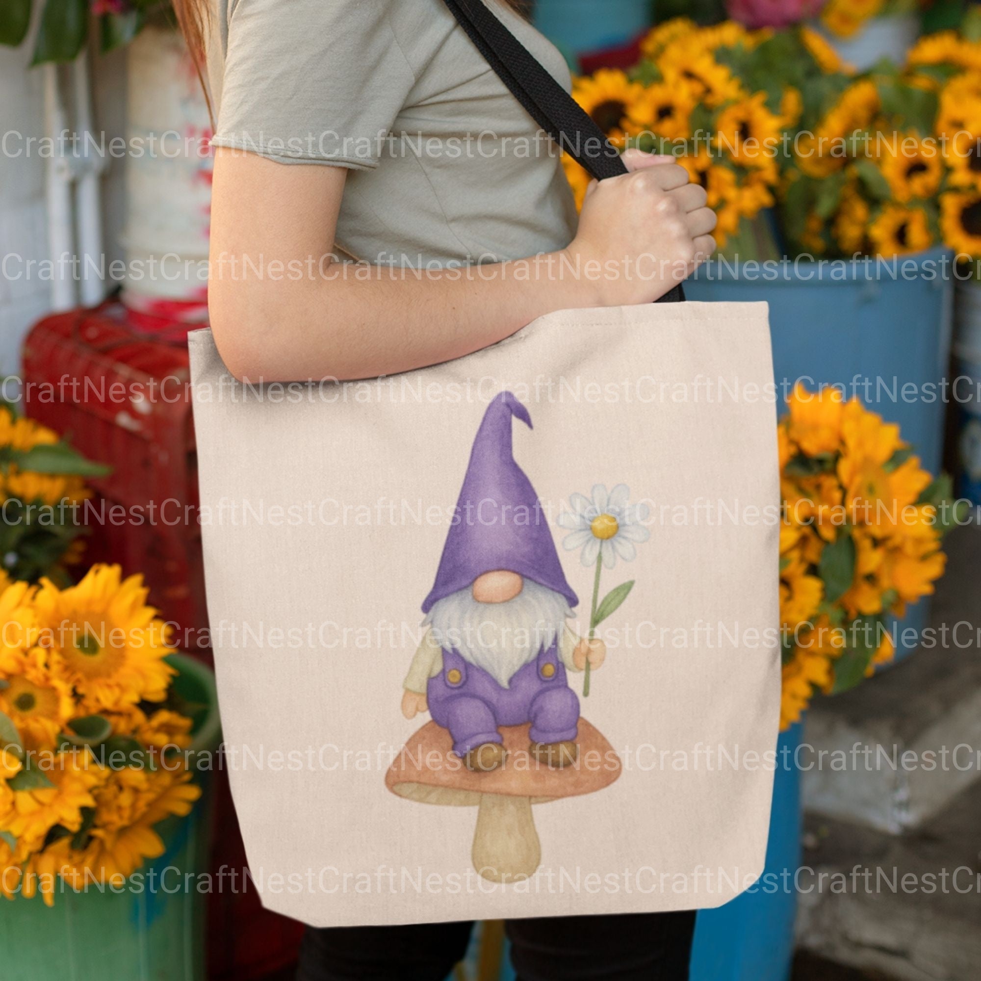 Gnomes Gardening 1 Clipart Bundle - CraftNest - Digital Crafting and Art