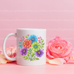 Mexican Flowers 2 Clipart Bundle - CraftNest - Digital Crafting and Art