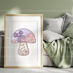 Quilted Mushrooms Clipart Bundle - CraftNest - Digital Crafting and Art