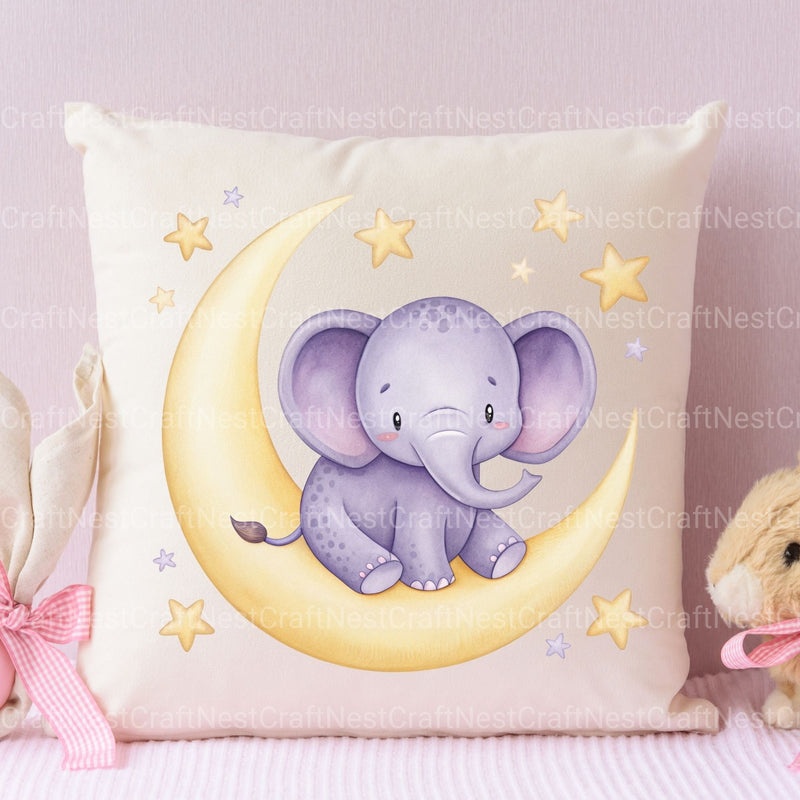 Purple Elephants Clipart Bundle - CraftNest - Digital Crafting and Art