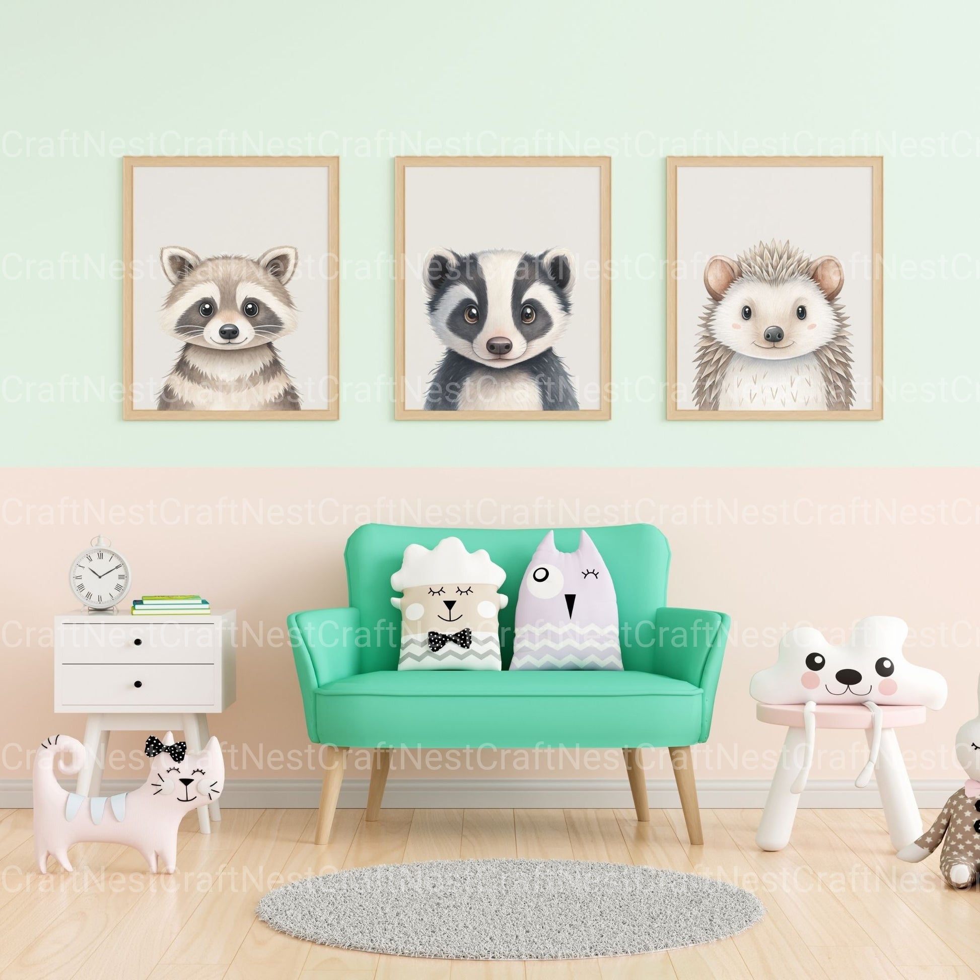 Woodland Animals 2 Clipart Bundle 4 - CraftNest - Digital Crafting and Art