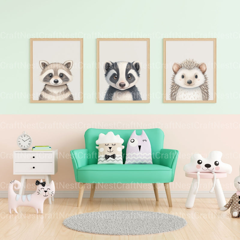 Woodland Animals 2 Clipart Bundle 4 - CraftNest - Digital Crafting and Art