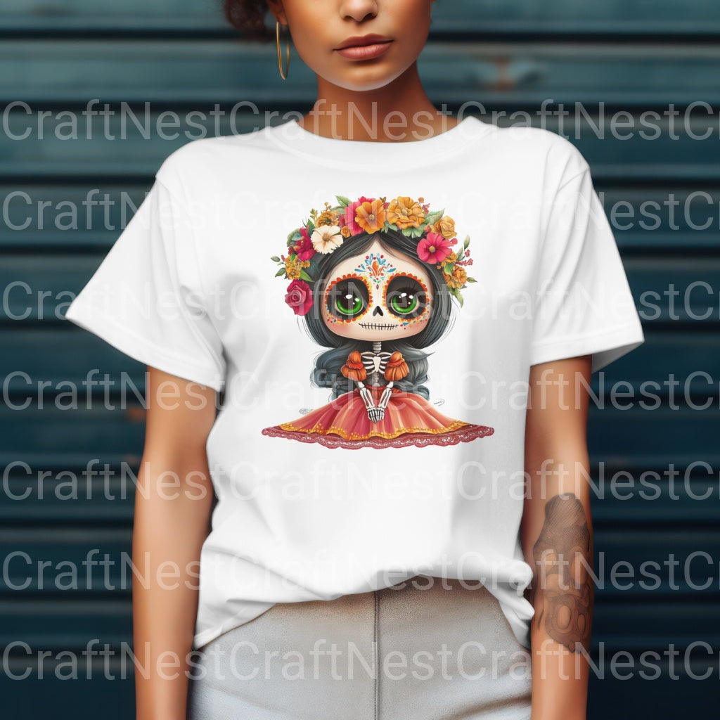 Dia De Muertos Day Of The Dead Clipart Bundle - CraftNest - Digital Crafting and Art