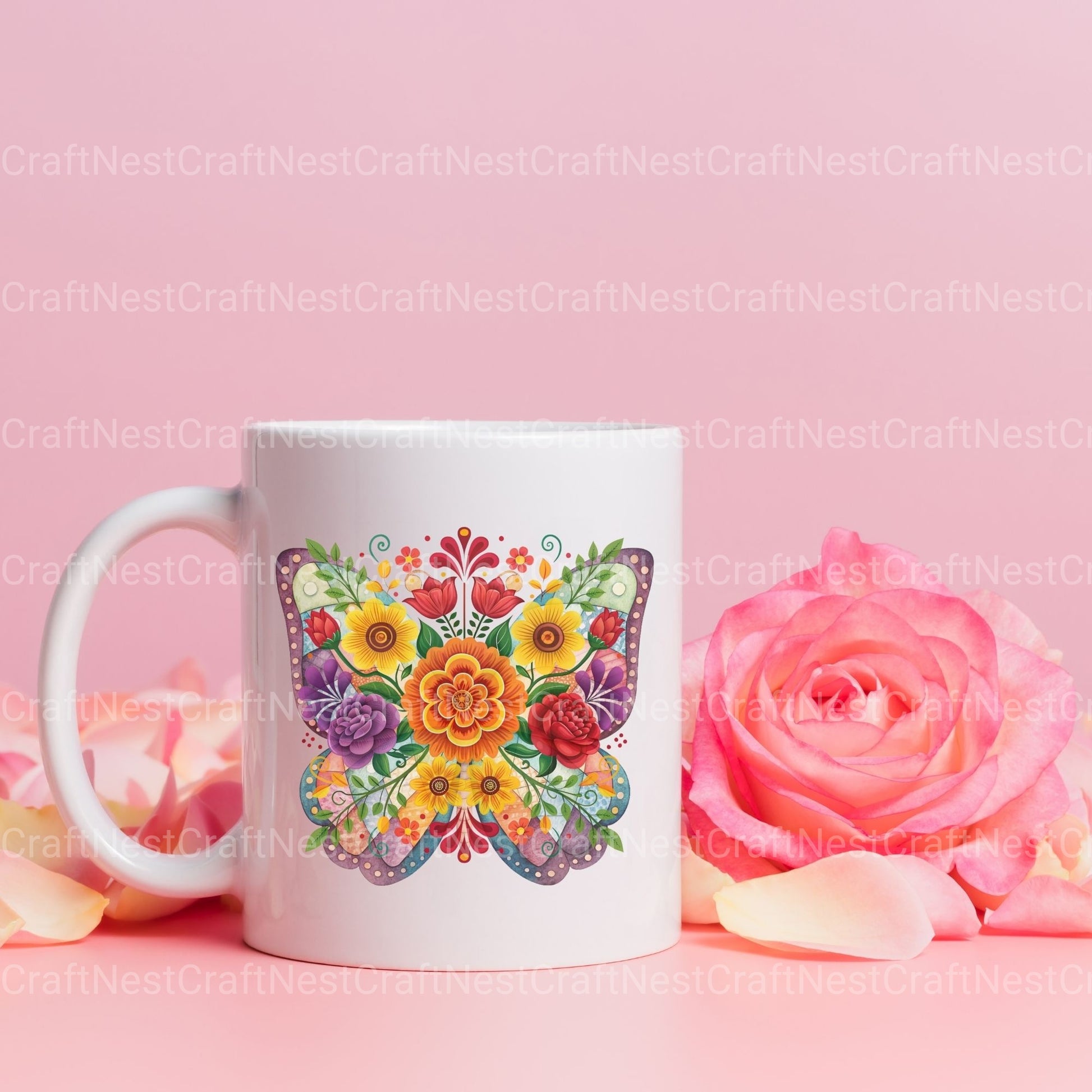 Mexican Flowers 3 Clipart Bundle - CraftNest - Digital Crafting and Art