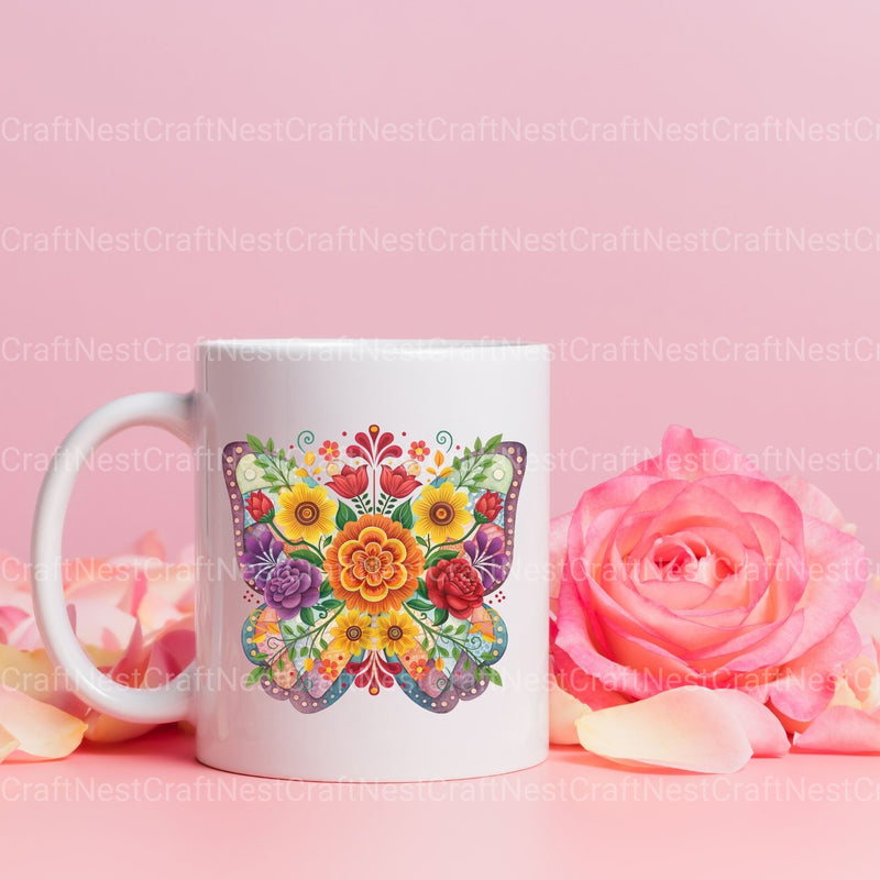 Mexican Flowers 3 Clipart Bundle - CraftNest - Digital Crafting and Art