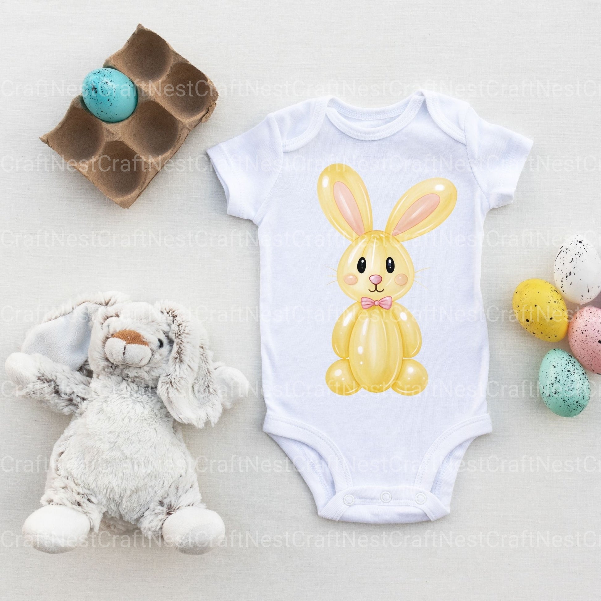 Balloon Animals Yellow Clipart Bundle - CraftNest - Digital Crafting and Art