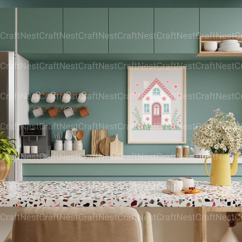 Floral Houses Clipart Bundle - CraftNest - Digital Crafting and Art