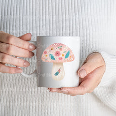 Boho Mushrooms Clipart Bundle - CraftNest - Digital Crafting and Art