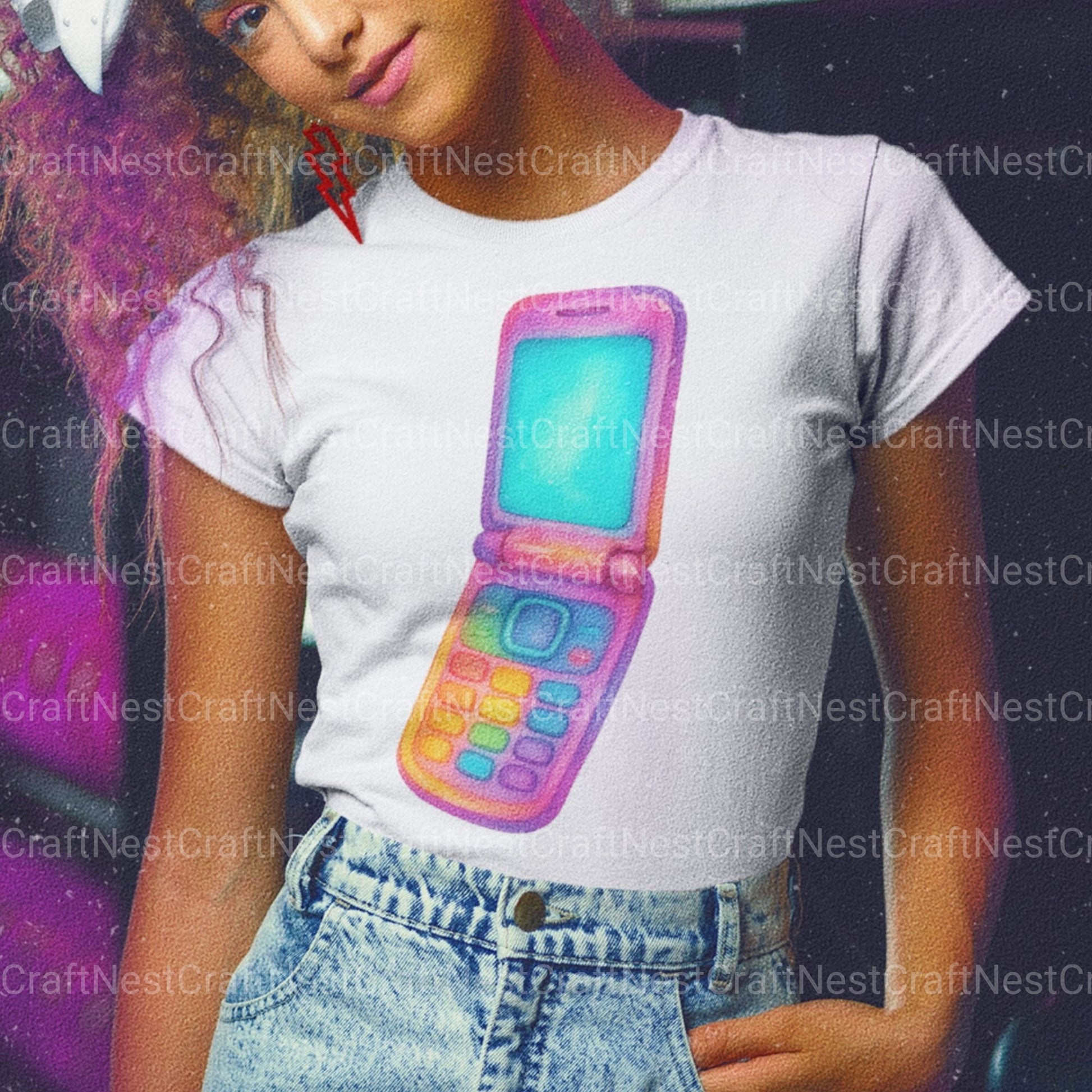 Neon Retro 2 Clipart Bundle 1 - CraftNest - Digital Crafting and Art