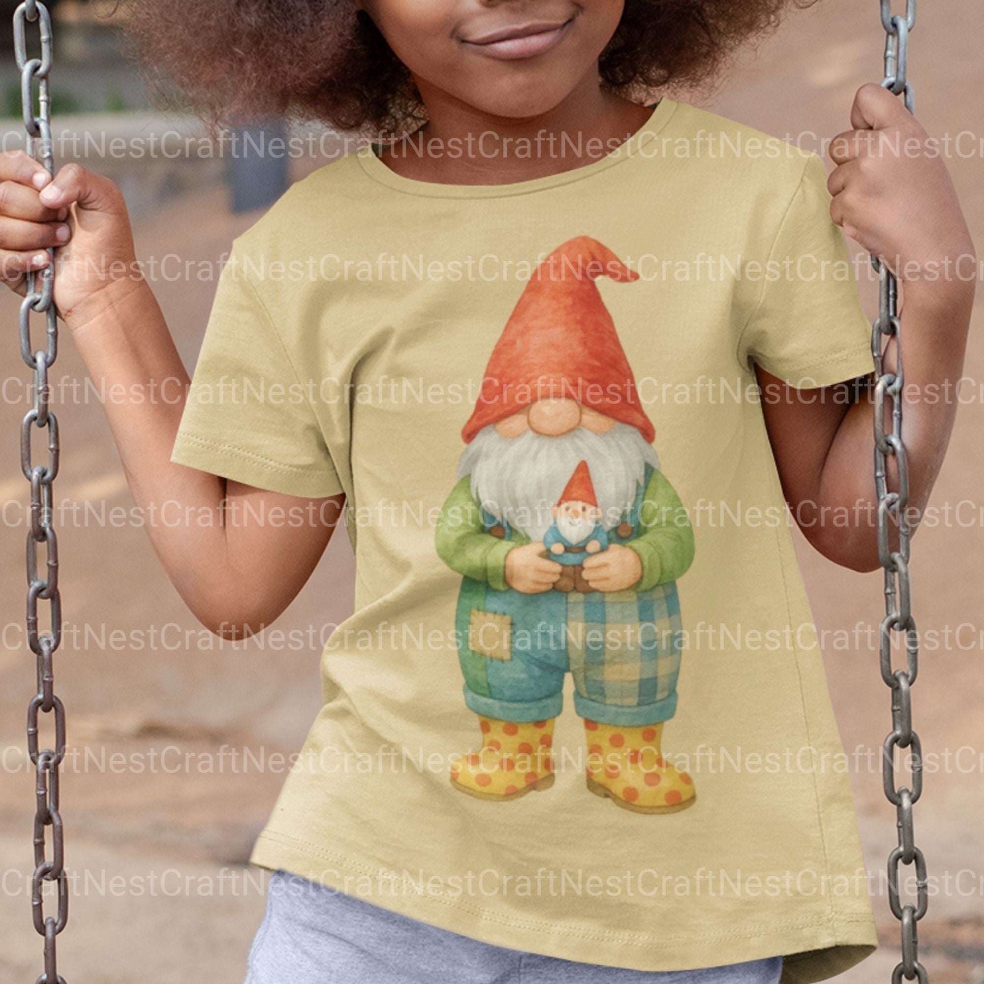 Gnomes Gardening 3 Clipart Bundle - CraftNest - Digital Crafting and Art