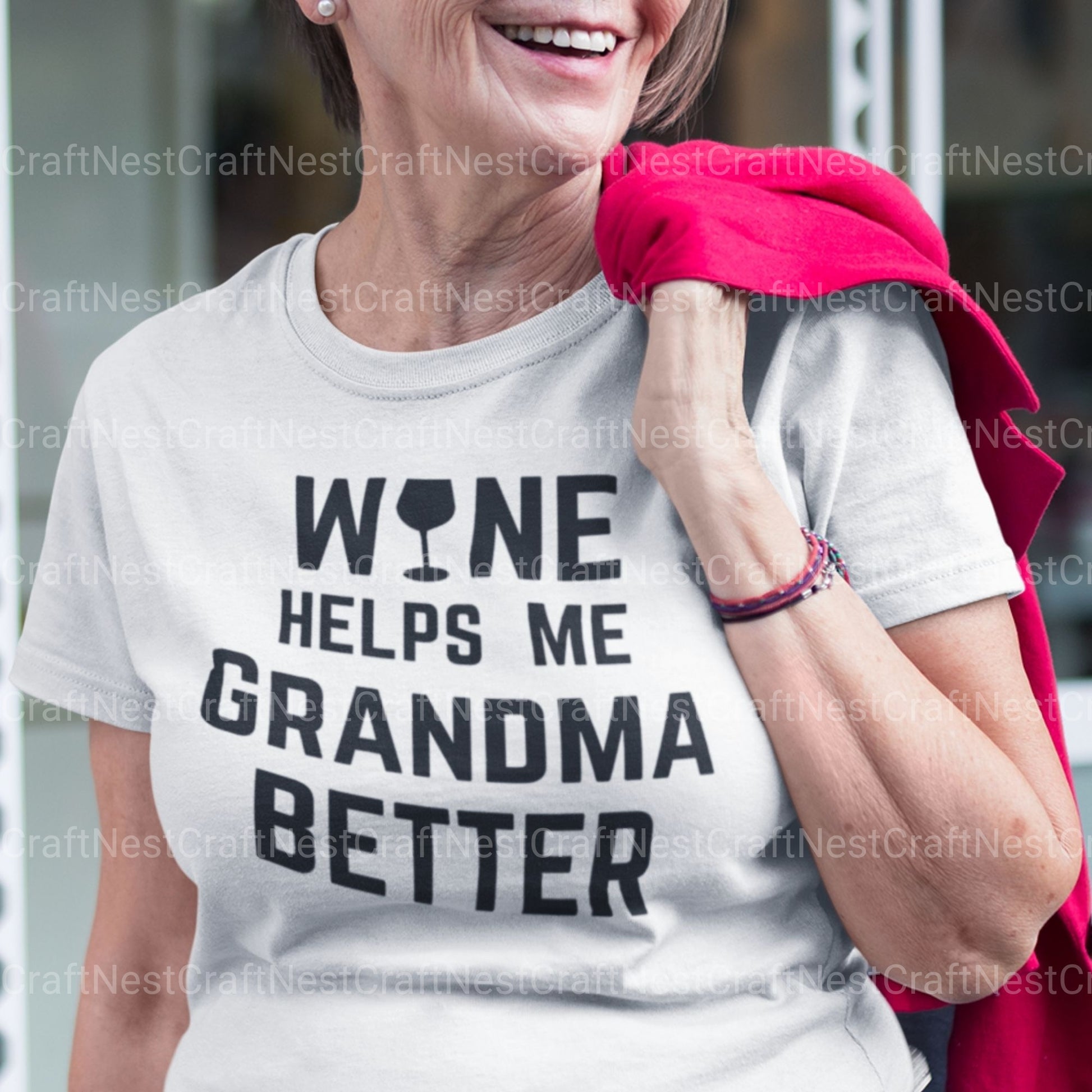 Wine Helps Me Grandma Better Bundle - CraftNest - Digital Crafting and Art