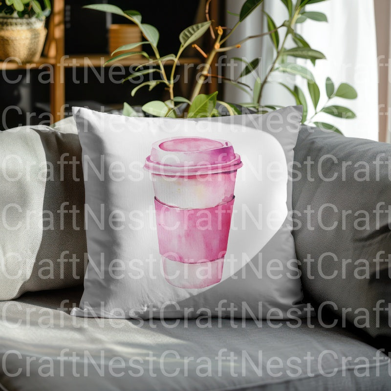 Coffee Pink Clipart Bundle - CraftNest - Digital Crafting and Art