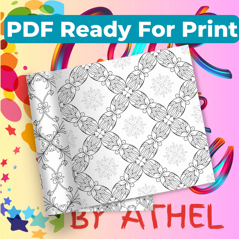 Nature Pattern Coloring Books Bundle - CraftNest - Digital Crafting and Art