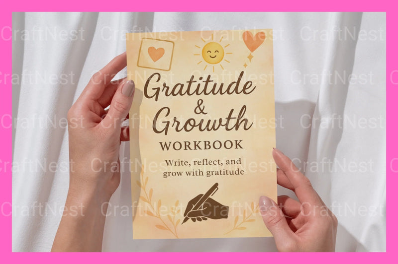 Gratitude Growth Workbook for Personal Development - CraftNest - Digital Crafting and Art
