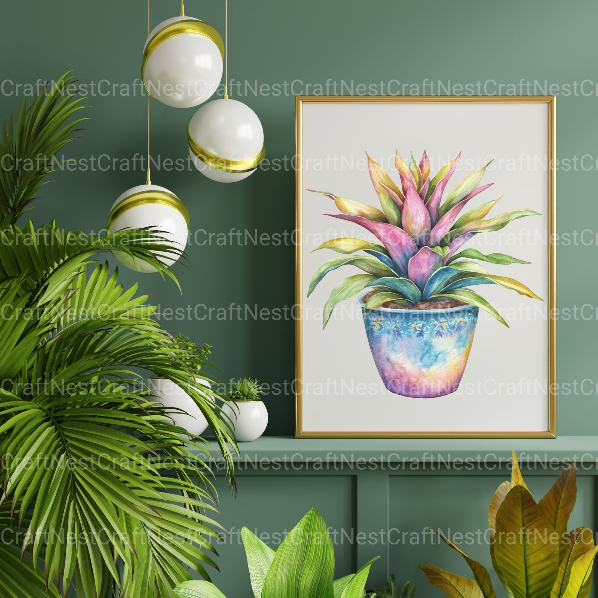 Houseplants Clipart Bundle - CraftNest - Digital Crafting and Art