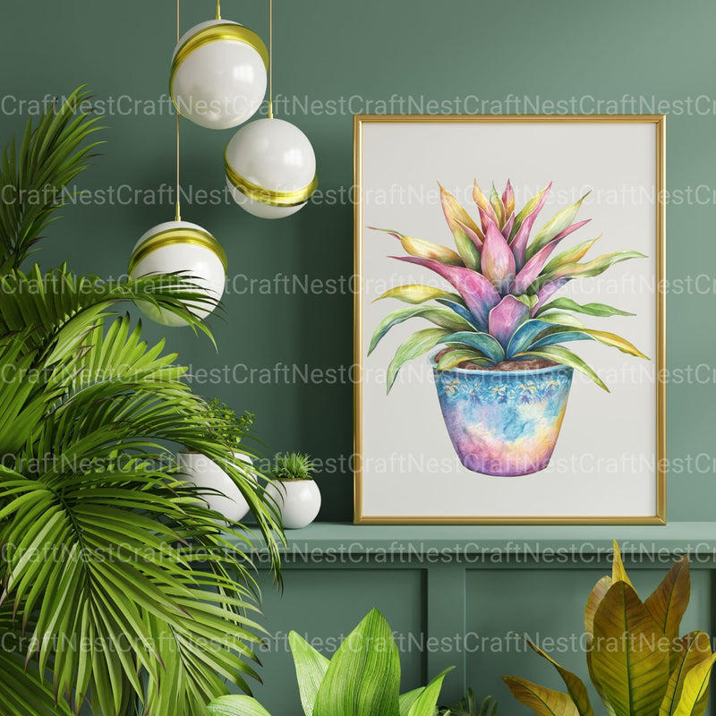 Houseplants Clipart Bundle - CraftNest - Digital Crafting and Art