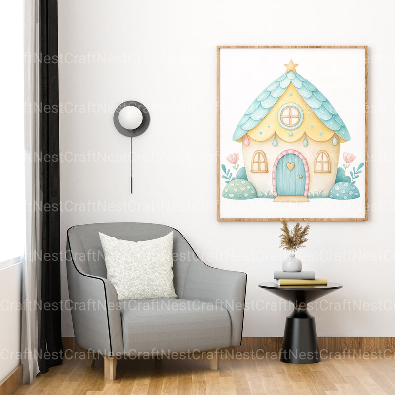 Whimsical Homes Clipart Bundle - CraftNest - Digital Crafting and Art