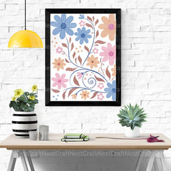 Abstract Boho Flowers Clipart Bundle - CraftNest - Digital Crafting and Art