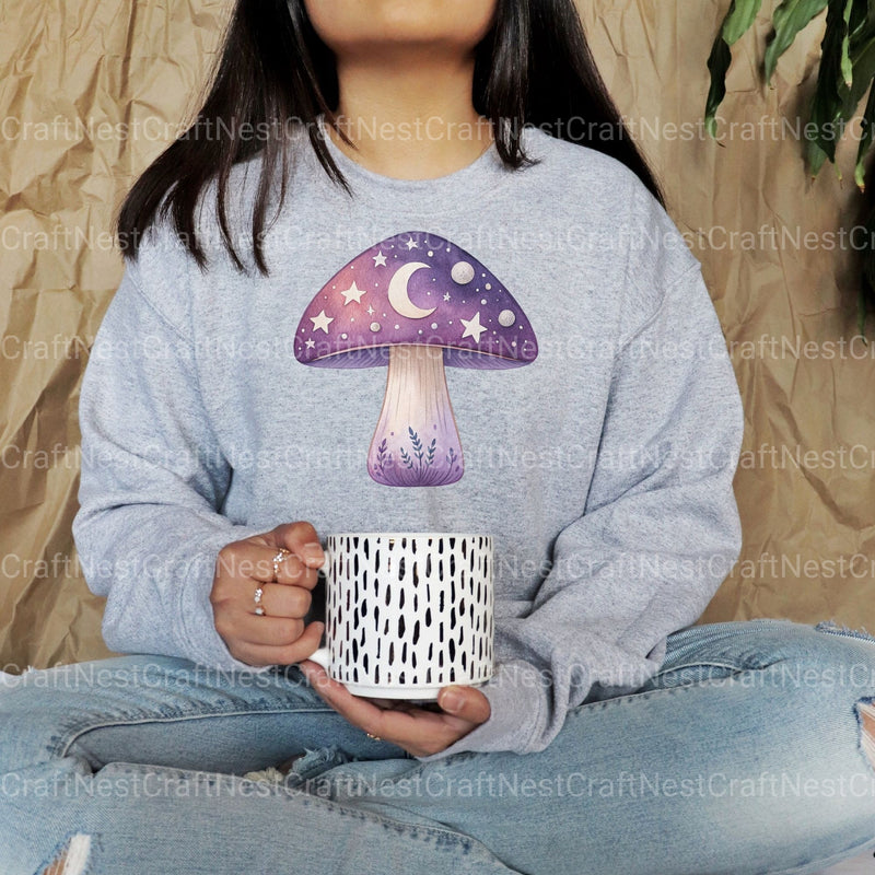 Mushrooms Celestial Clipart Bundle - CraftNest - Digital Crafting and Art